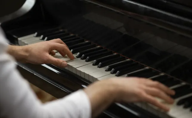 Woman playing the piano