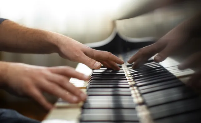 Man playing the piano